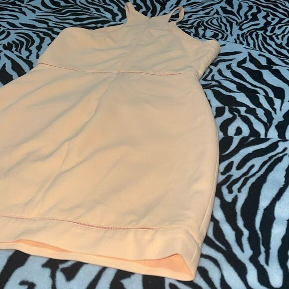 Elizabeth & James - Light Orange Sleeveless Racerback Sheath Mini Dress Sz 10 - Picture 8 of 10